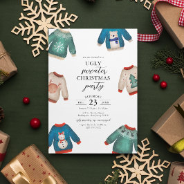 Ugly Sweater Kerstparty Uitnodiging