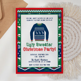Ugly Sweater Kerstparty Uitnodiging