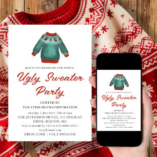 Ugly Sweater Kerstparty Uitnodiging