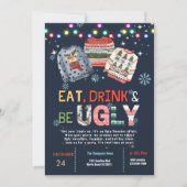 Ugly Sweater Kerstparty Uitnodiging (Voorkant)