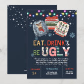 Ugly Sweater Kerstparty Uitnodiging (Voorkant / Achterkant)
