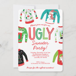 Ugly Sweater Kerstparty Uitnodiging