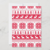 Ugly Sweater Kerstparty Uitnodiging (Achterkant)