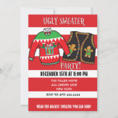 Ugly Sweater Kerstparty Uitnodiging (Voorkant)