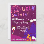 Ugly Sweater Kerstparty Uitnodiging (Voorkant)