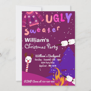Ugly Sweater Kerstparty Uitnodiging