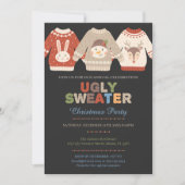 Ugly Sweater Kerstuitnodiging Kaart (Voorkant)