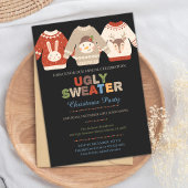 Ugly Sweater Kerstuitnodiging Kaart