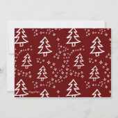 Ugly Sweater Kerstuitnodiging Kaart (Achterkant)