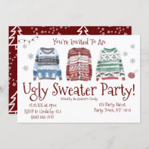 Ugly Sweater Kerstuitnodiging