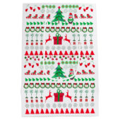 Ugly Sweater knit pattern style Medium Cadeauzakje (Achterkant)
