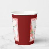 Ugly Sweater Lelijkste Wedstrijd Kerstvakantie Papieren Bekers (Links)