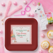 Ugly Sweater Lelijkste Wedstrijd Kerstvakantie Papieren Bordje (Feest)