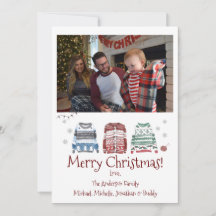 Ugly Sweater Merry Kerstmis met foto