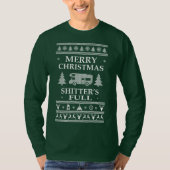 Ugly Sweater Merry Kerstschitters Full RV T-shirt (Voorkant)