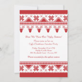 Ugly Sweater met rendieruitnodiging Kaart (Voorkant)