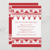 Ugly Sweater met rendieruitnodiging Kaart (Voorkant / Achterkant)