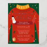 Ugly Sweater Modern Kerstfeest Silver Folie Feestdagen Briefkaart<br><div class="desc">Voeg dit jaar een beetje plezier toe aan uw jaarlijkse lelijke kerstfeest met onze jurk om indruk te maken op de sjabloon van de uitnodiging. Voeg eenvoudig je partijgegevens en slogan toe door op de button Aanpassen te klikken.</div>