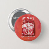 Ugly Sweater Office Christmas Party Award Ronde Button 5,7 Cm (Voorkant /achterkant)