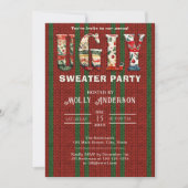 Ugly Sweater Party Bewaar de datum Save The Date (Voorkant)