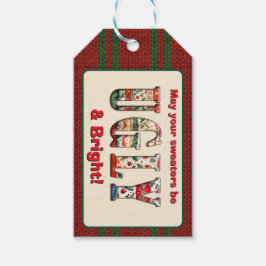 Ugly Sweater Party Cadeaulabel