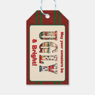 Ugly Sweater Party Cadeaulabel