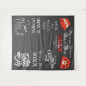 Ugly Sweater Party Fotoshoot Achtergrond Wandkleed (Voorkant (horizontaal))