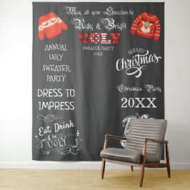Ugly Sweater Party Fotoshoot Achtergrond Wandkleed