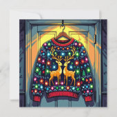 Ugly Sweater Party Funny Christmas Kaart (Voorkant)