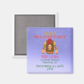 Ugly Sweater Party Herinnering Magneet (Voorkant / Achterkant)