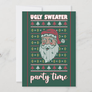Ugly Sweater Party Invitation Kaart