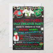 Ugly Sweater Party Invitation Kaart (Voorkant)