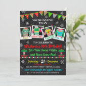 Ugly Sweater Party Invitation Kaart (Staand voorkant)