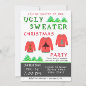 Ugly Sweater Party Invitation - Kerstfeest Kaart (Voorkant)