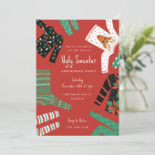 Ugly Sweater Party Kaart (Staand voorkant)