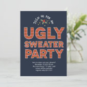 Ugly Sweater Party Kaart (Staand voorkant)