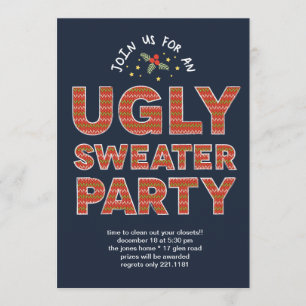 Ugly Sweater Party Kaart