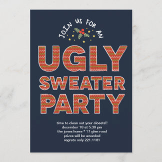Ugly Sweater Party Kaart