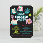 Ugly Sweater Party Kaart (Staand voorkant)