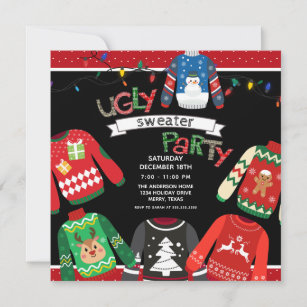 Ugly Sweater Party Kaart