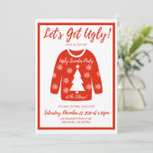 Ugly Sweater Party Kaart (Staand voorkant)