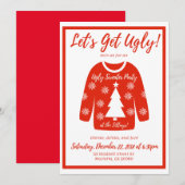 Ugly Sweater Party Kaart (Voorkant / Achterkant)