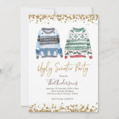 Ugly Sweater Party kerstvakantie uitnodiging (Voorkant)