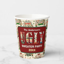 Ugly Sweater Party Papieren Bekers