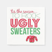 Ugly Sweater Party Papieren Borden Servet (Voorkant)