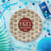 Ugly Sweater Party Papieren Bordje (Feest)