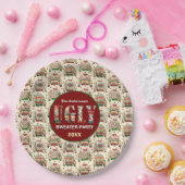 Ugly Sweater Party Papieren Bordje (Feest)