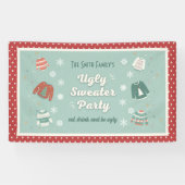 Ugly Sweater Party Retro Holiday Banner (Horizontaal)