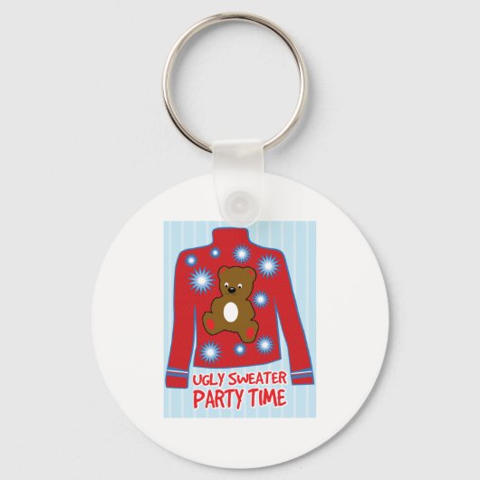 Ugly Sweater Party Sleutelhanger (Voorkant)