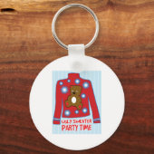 Ugly Sweater Party Sleutelhanger (Voorkant)